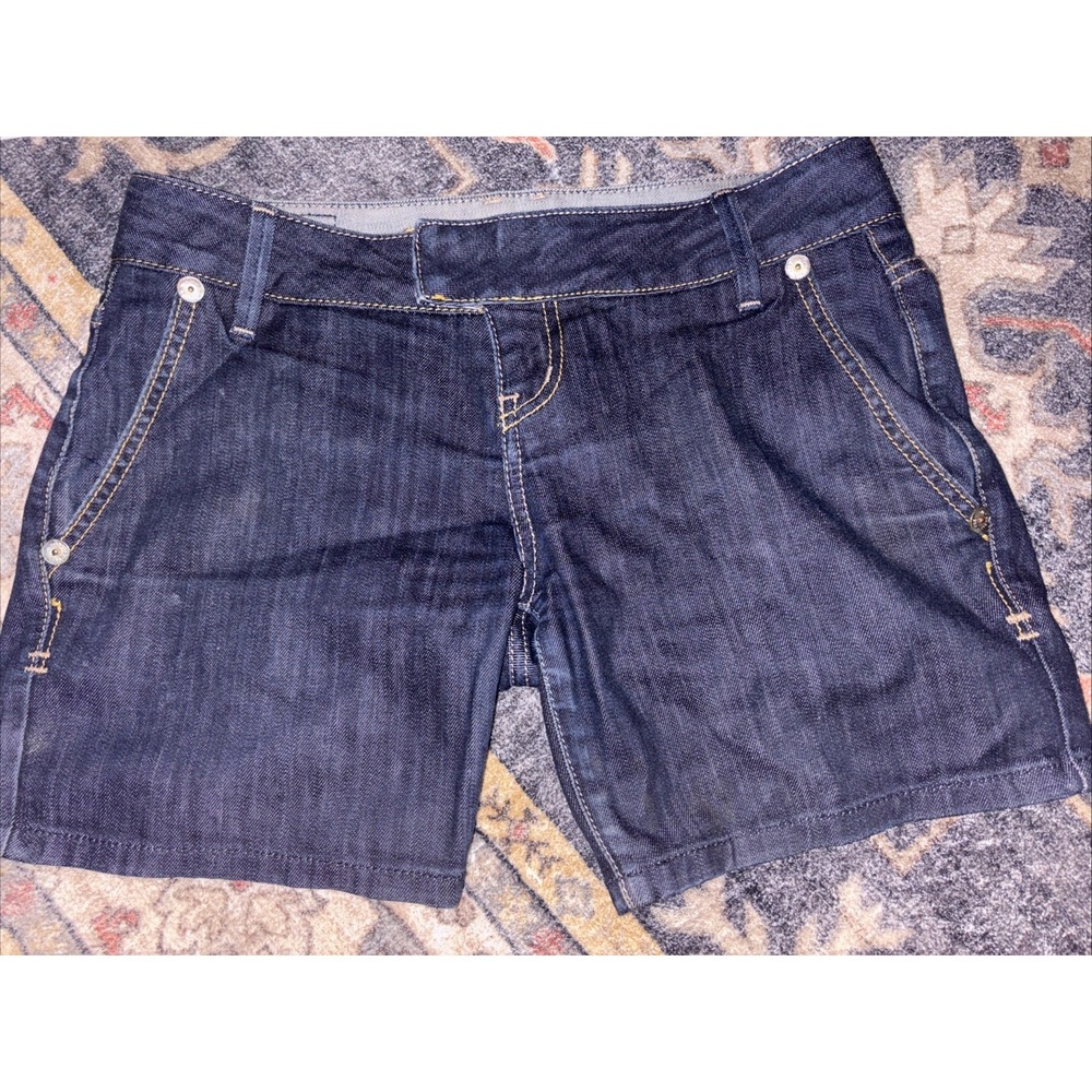 VTG Guess Premium Women's Shorts Size 26" Cut Off Dark Wash Denim fits W26 90s